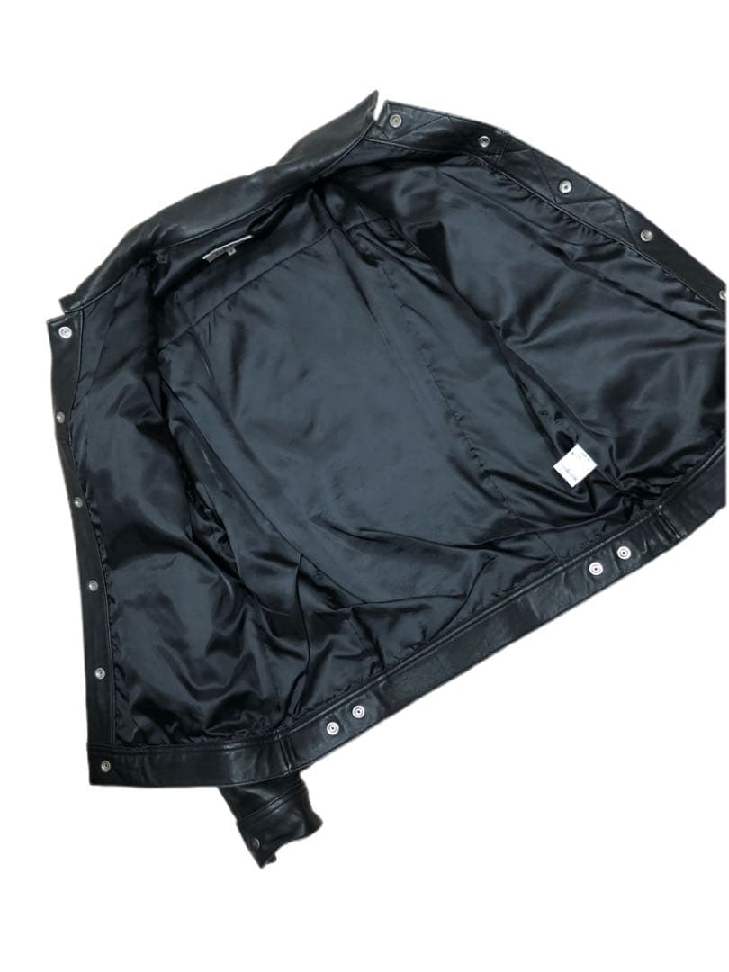 羊革/レザージャケット/ブラック/美品/ライダース/HBNS/ハバノス