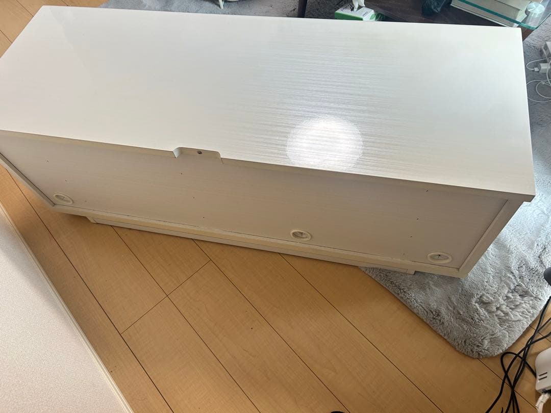 【良品】ホワイト テレビボード／ローボード
