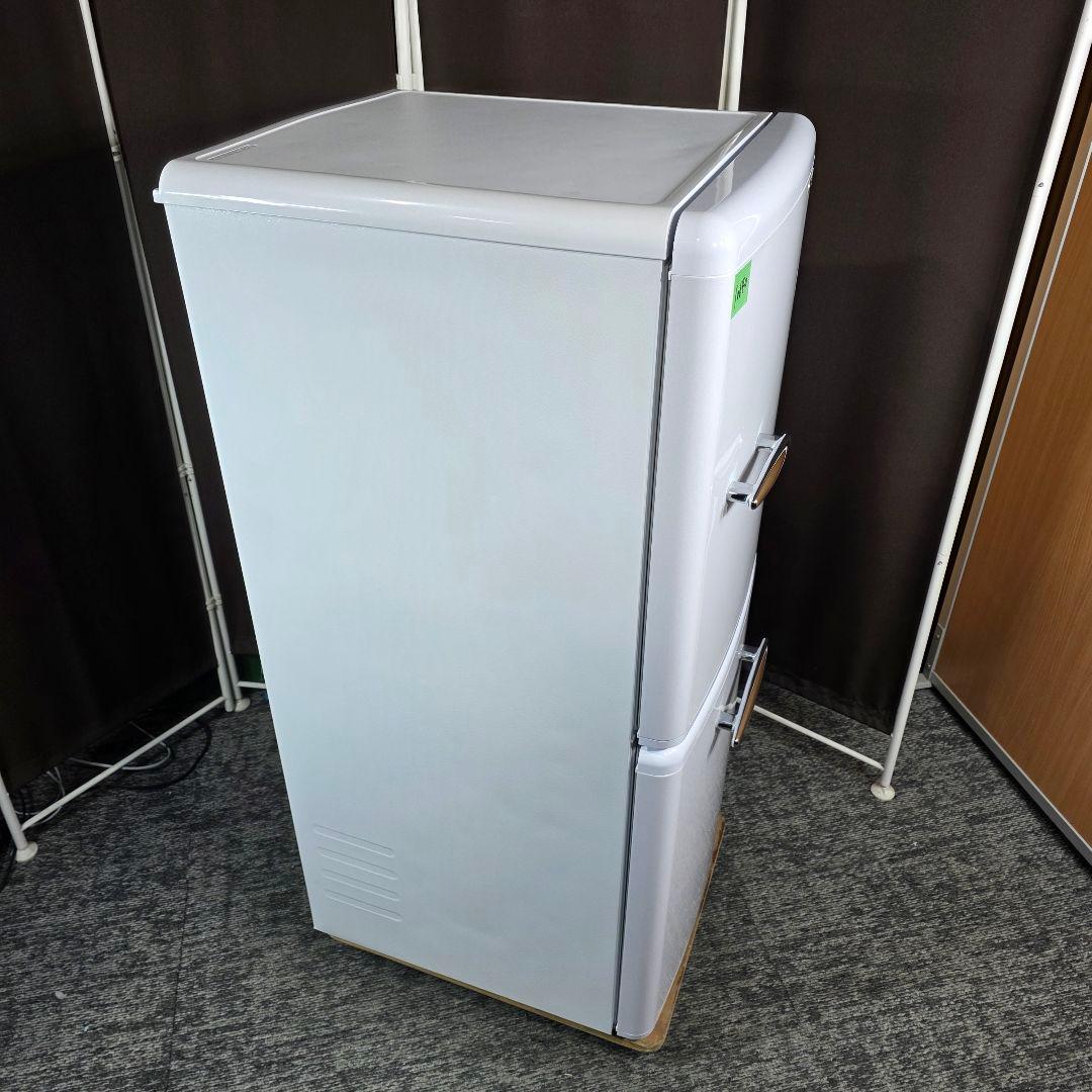 10640送料無料！2024年製！レトロデザイン！eangle 2ドア 冷蔵庫