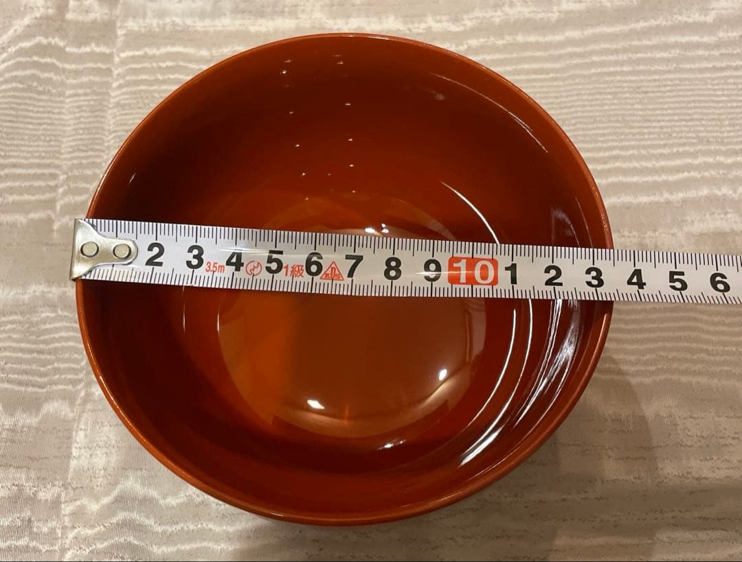 お雑煮用 新品‼️多用椀揃え 洗 朱色 漆器 5個 高さ約8.5 直径13.5