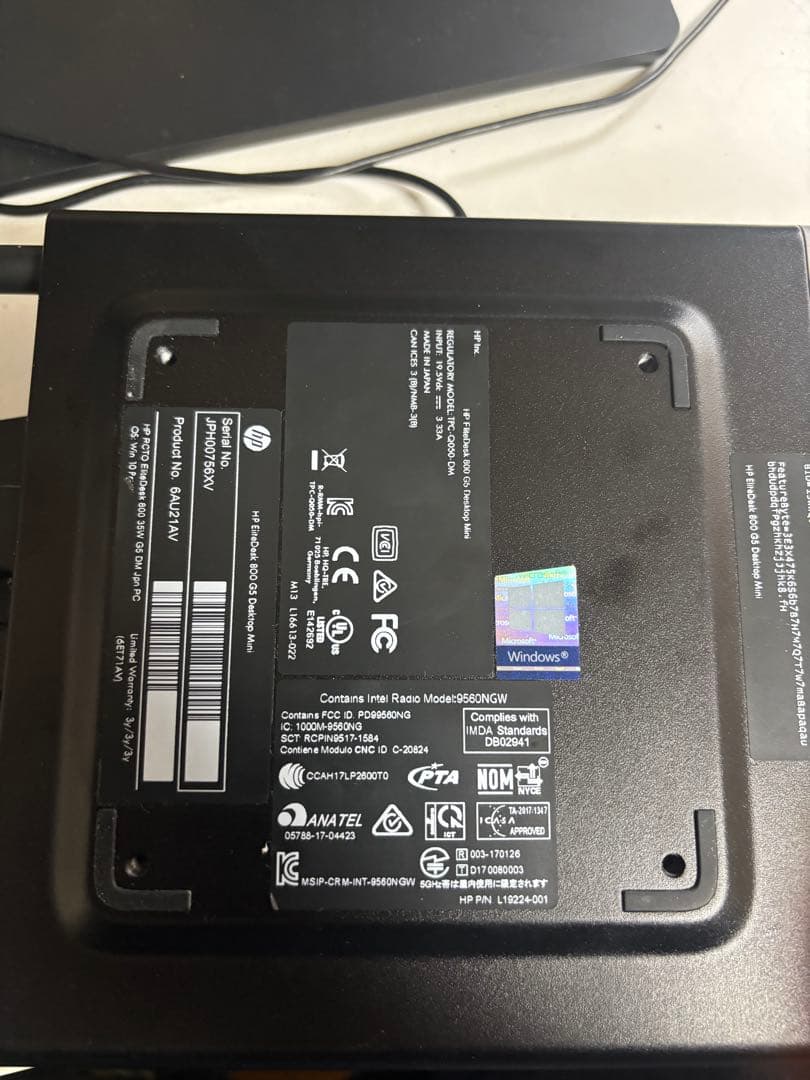 I7 9700T 16G 500G 小型/S270N 27インチ　モニター