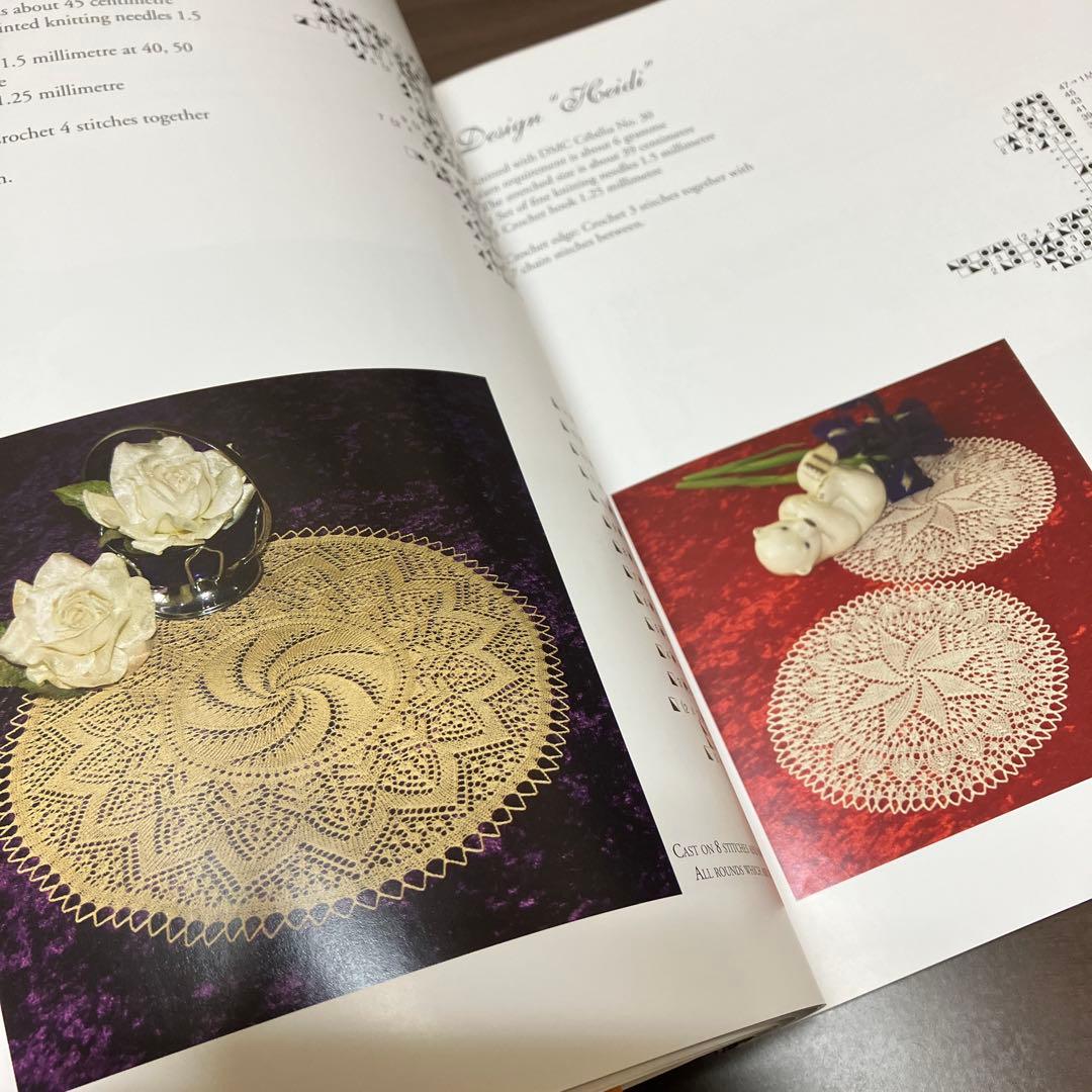 洋書　「Knitted Lace」クンストレース　編み物本　レース編み　編み物