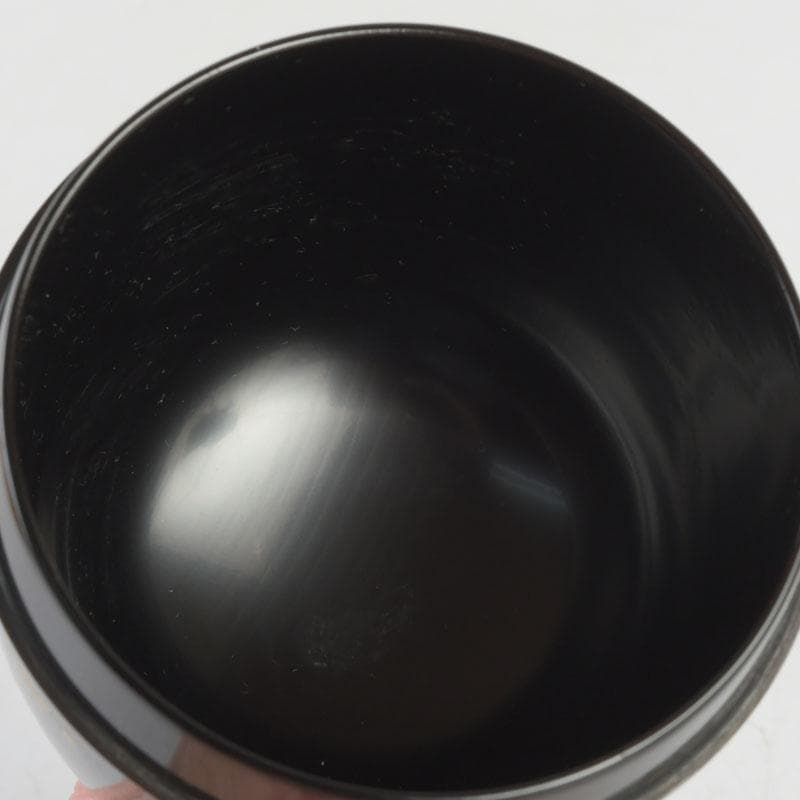 茶道具　加賀蒔絵師　中村宗尹作　梅月蒔絵　中棗　共箱　V　9638