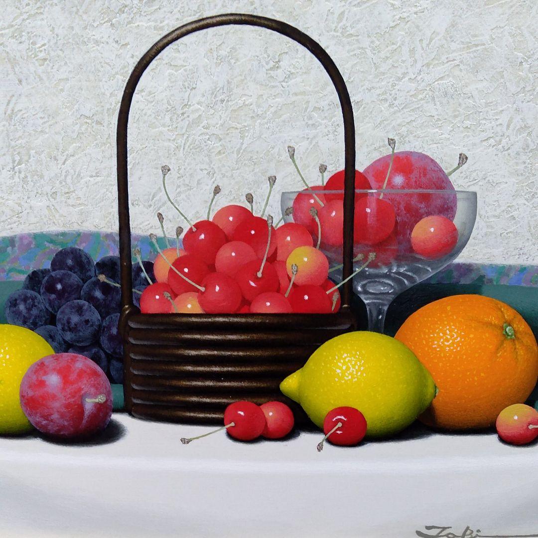 肉質油絵　横　6号　額装仕上げ品