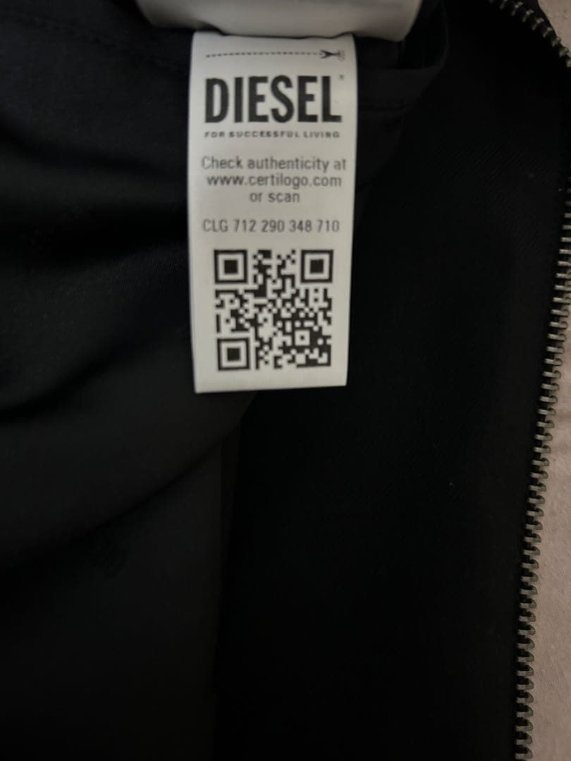 DIESEL ブラック ジャケット サイズ46