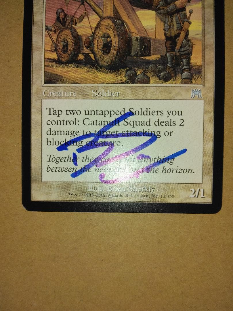 アーティストプルーフ サインド カタパルト兵団 Catapult Squad