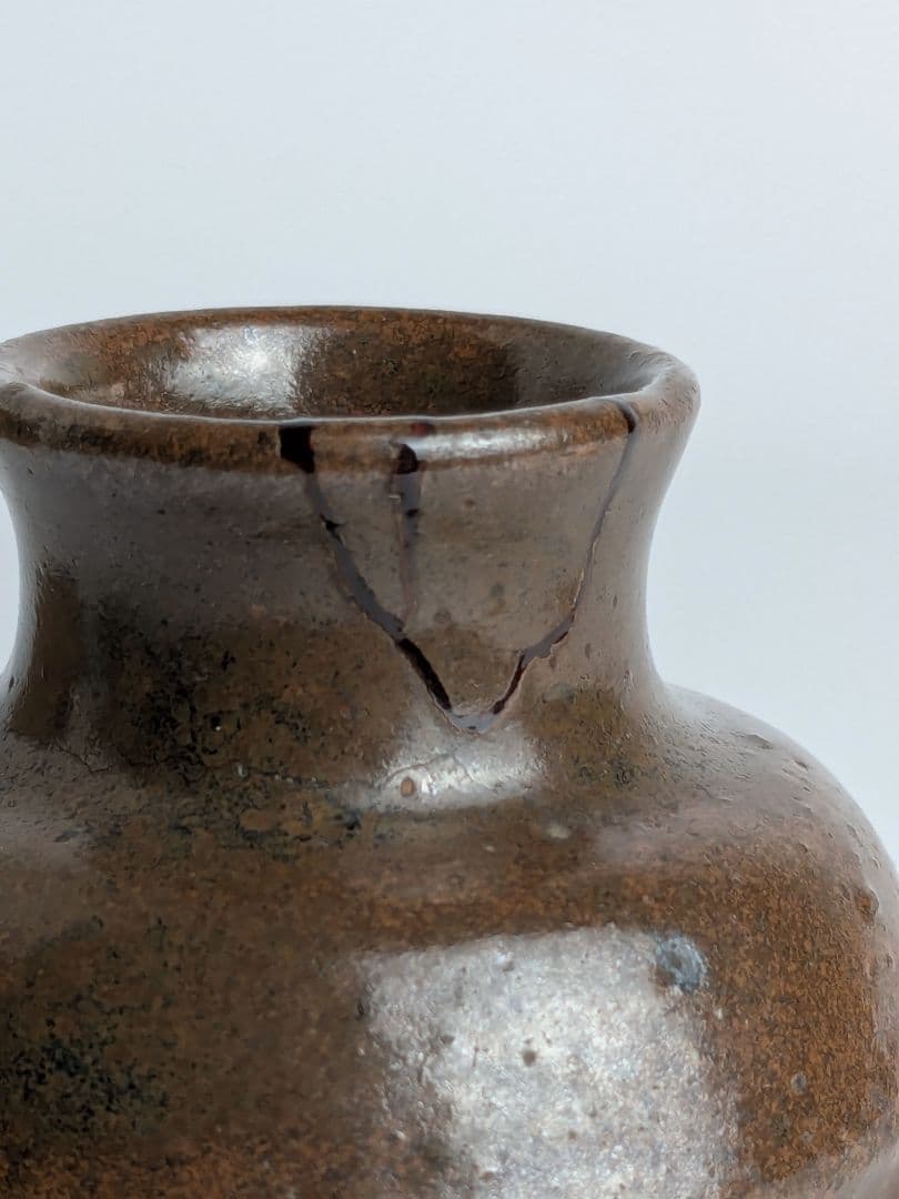 古高取茶入　仕覆、箱付　高取茶入　瀬戸茶入　唐物茶入