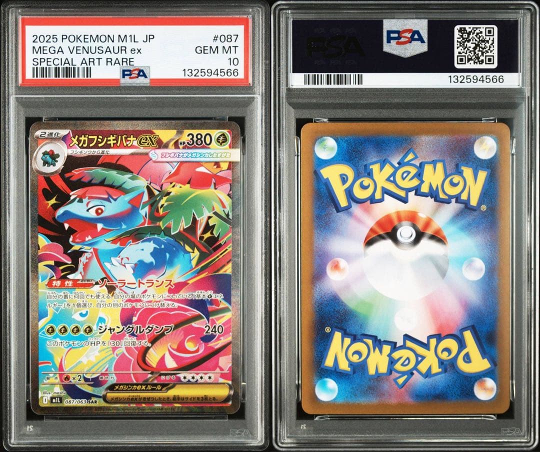 【連番】メガフシギバナex sar psa10 進化ライン　6連番