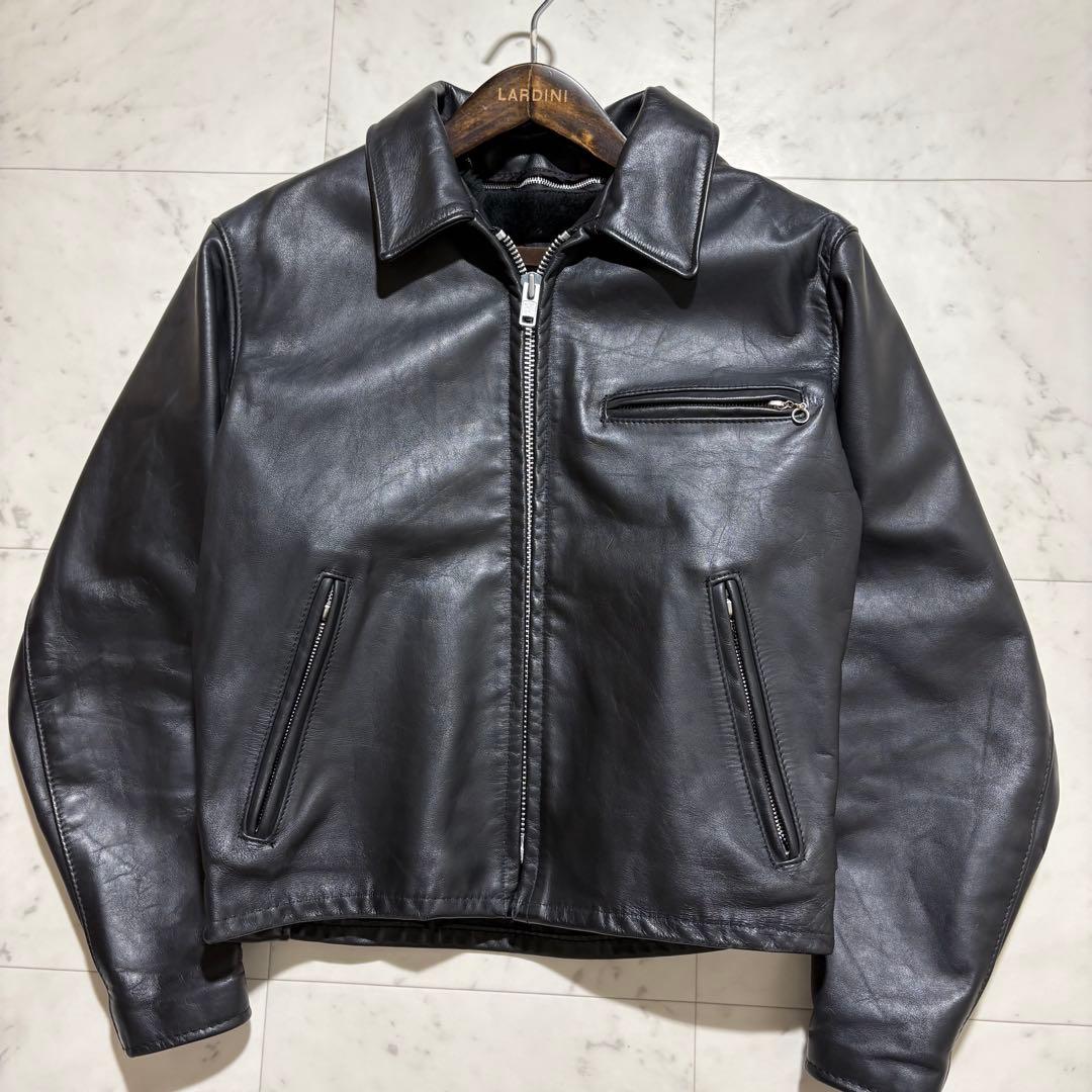 美品✨schott ショット 38サイズ M レザージャケット ライナー 黒