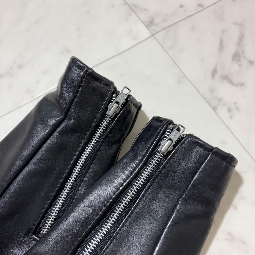 美品✨schott ショット 38サイズ M レザージャケット ライナー 黒