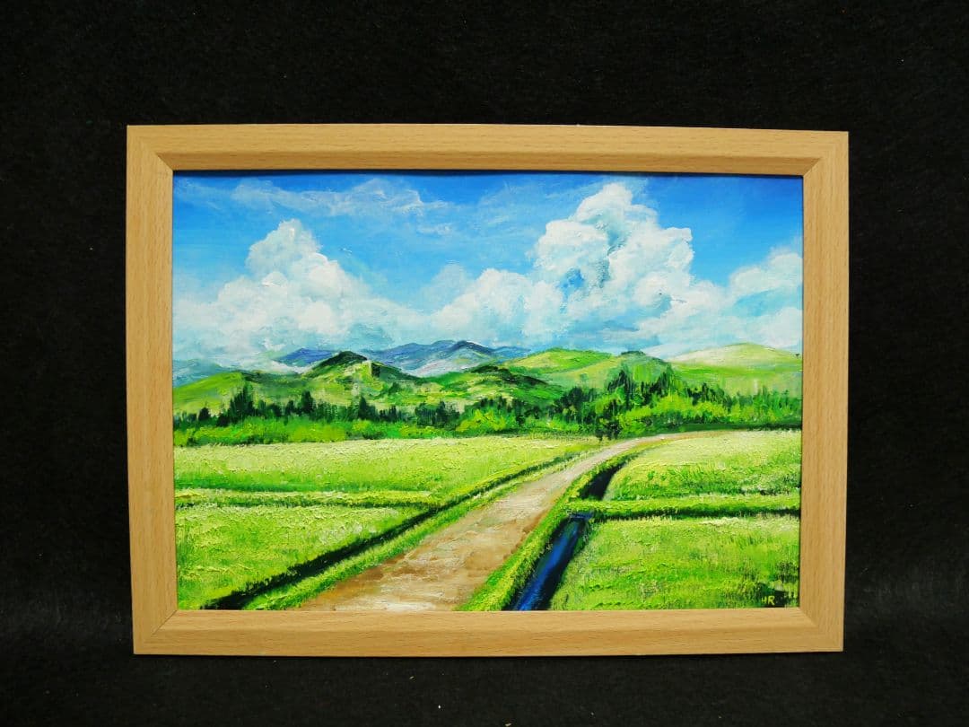 油絵 絵画 【夏の風景】