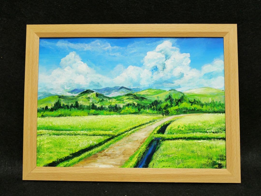 油絵 絵画 【夏の風景】