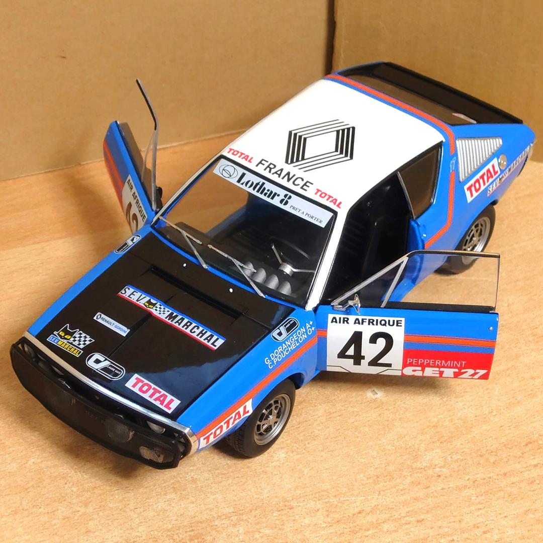 1/18 ルノー 17 ゴルディニ アビジャン ニース 1976 #42 ブルー
