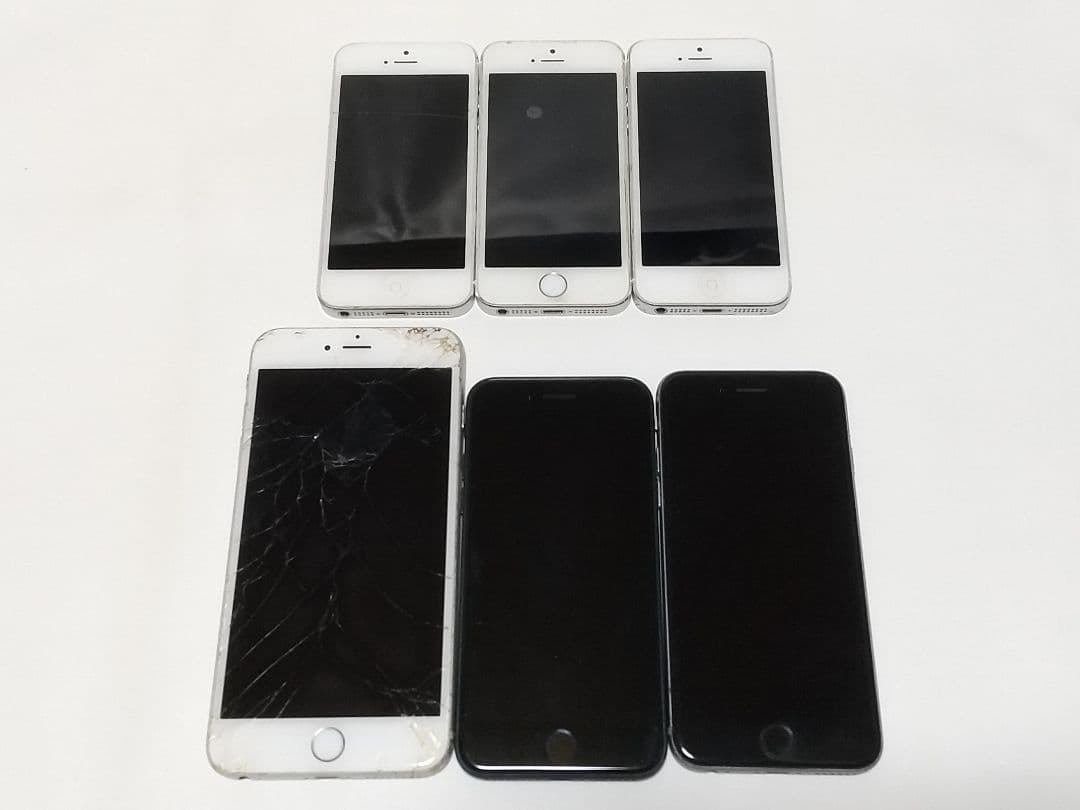 iPhone5s/6s/6plus/8セット 画面割れあり