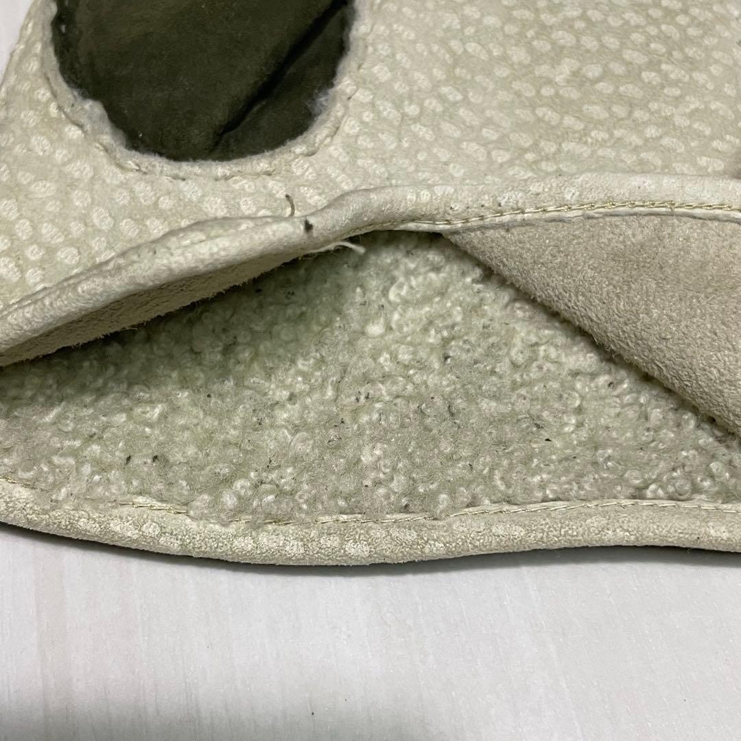 た*け様 メローラ☆メンズ 手袋☆カピバラレザー☆スエード☆カーキ☆ホワイト☆