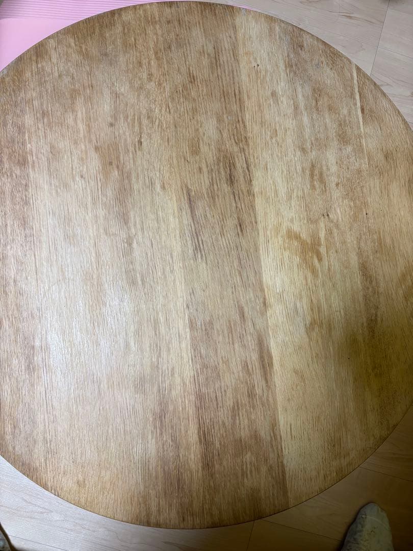 ある@　円形ダイニングテーブルセット　ナガノインテリア　天然木