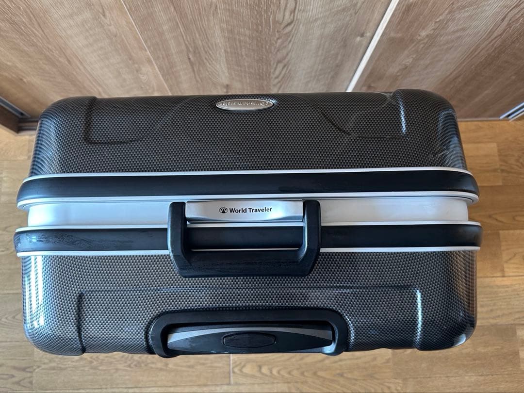 ACE WORLD Traveler スーツケース 91L シルバーカーボン
