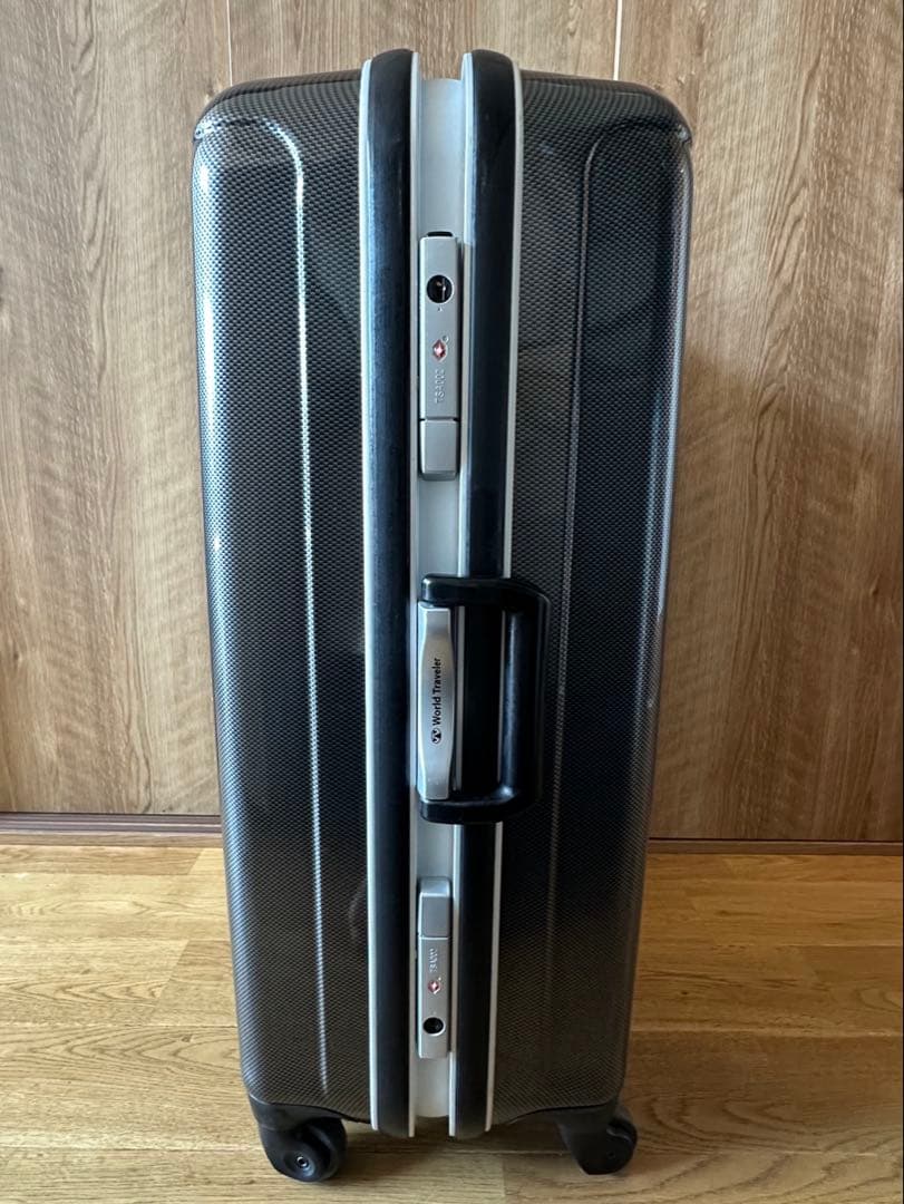 ACE WORLD Traveler スーツケース 91L シルバーカーボン