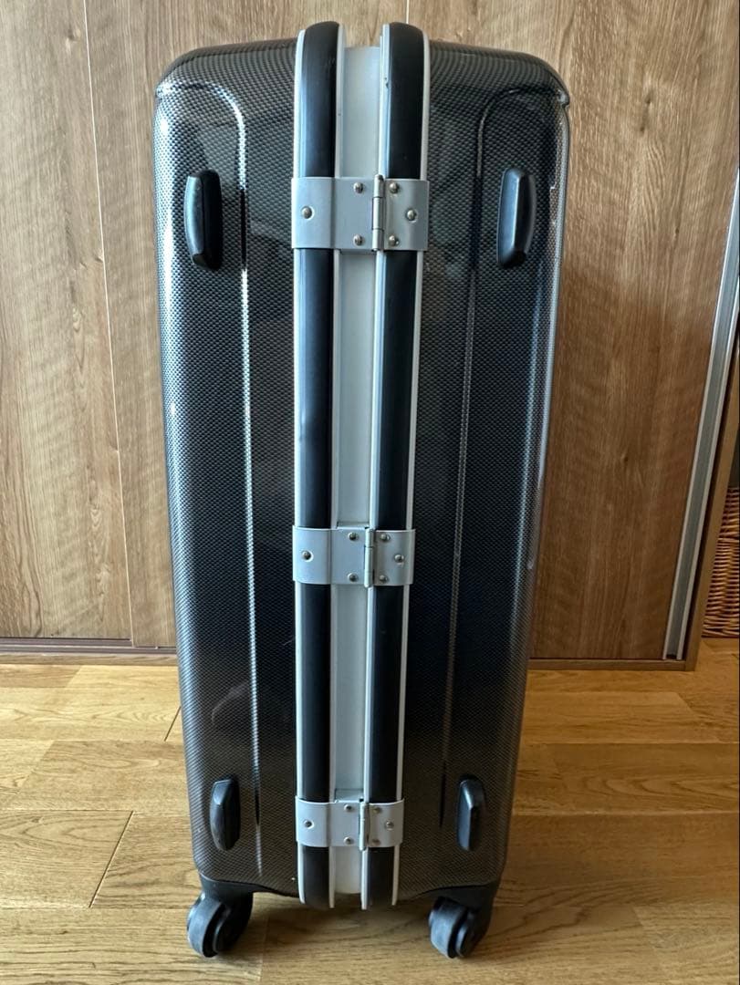 ACE WORLD Traveler スーツケース 91L シルバーカーボン