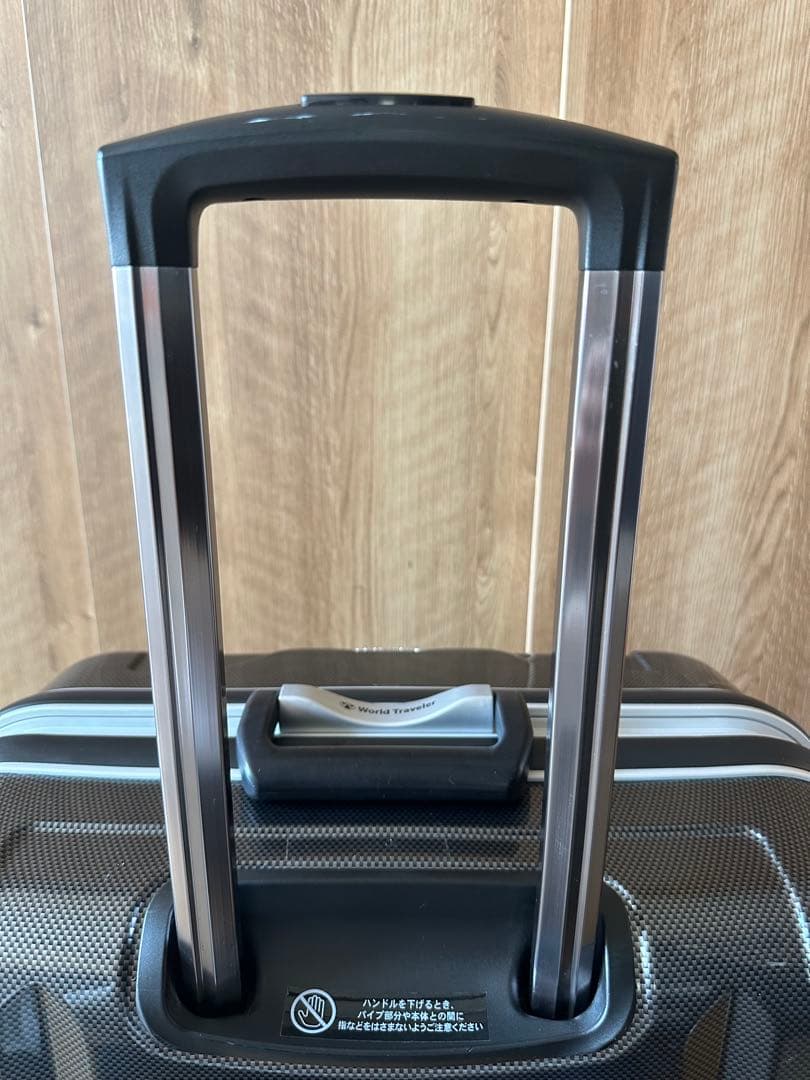 ACE WORLD Traveler スーツケース 91L シルバーカーボン