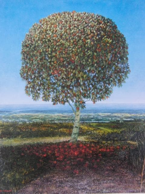 佳月優、丘に咲く花～Ｃ姉妹に捧ぐ、希少な額装用画集より、新品高級額装付