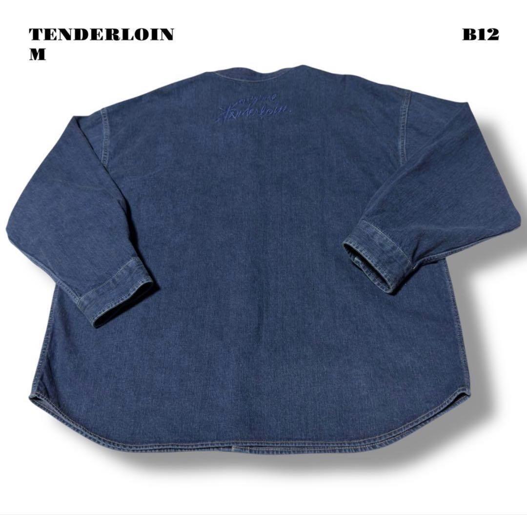 『TEN DENIM SHT SNAP BUTTON 青 M』
