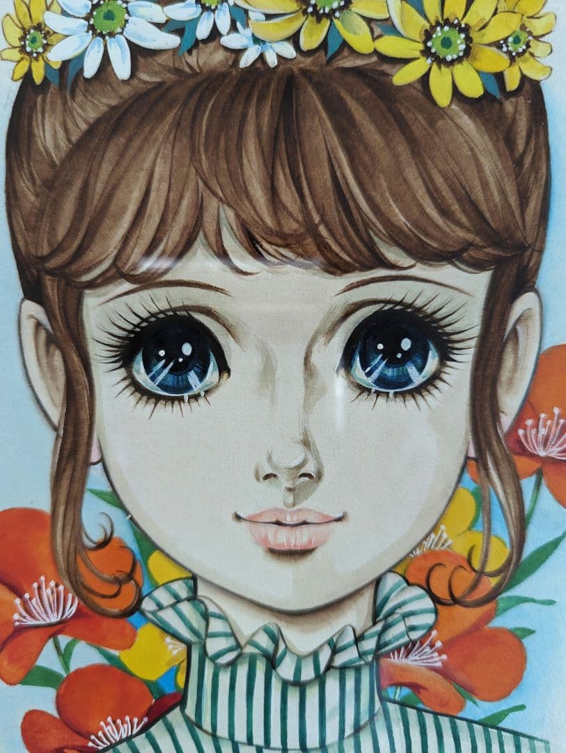 谷ゆき子　サイン入り直筆カラー色紙