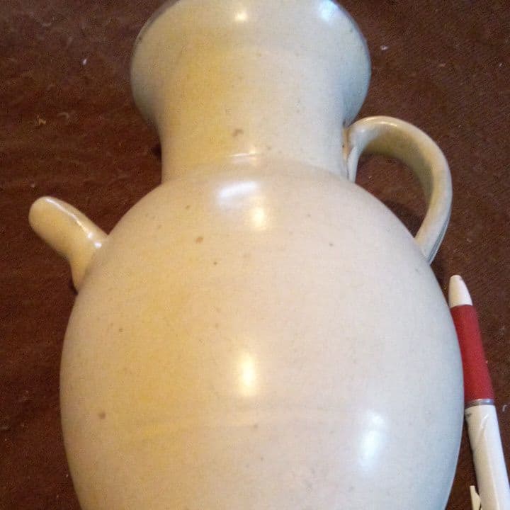 中国陶磁器　磁州窯　白磁水注