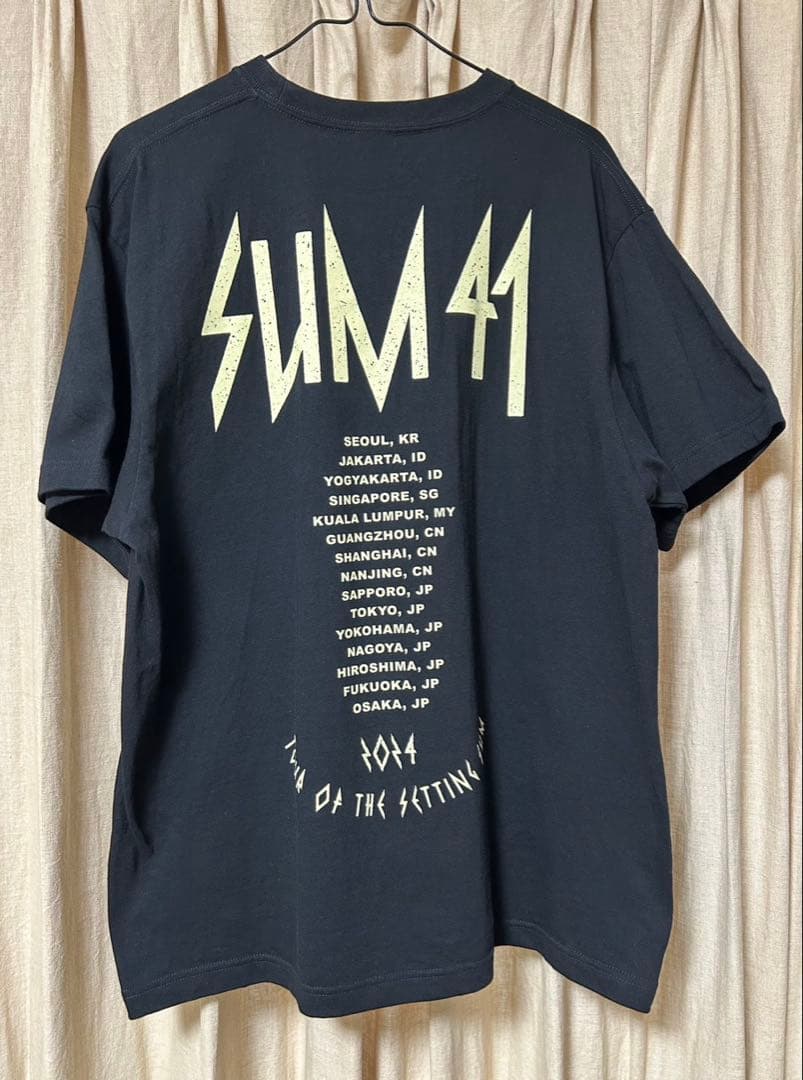 SUM41 THE LAST JAPAN TOUR 2024ツアー　Tシャツ　L