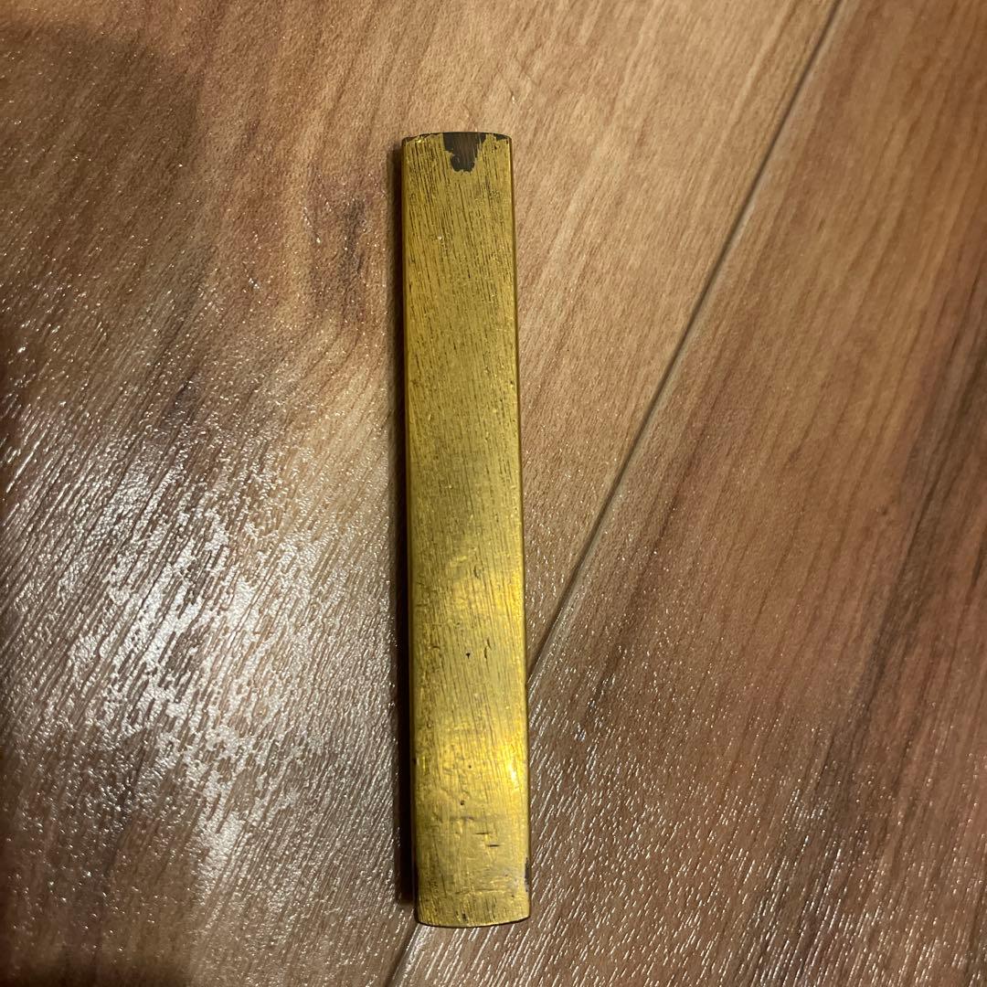 金色装飾の武具 小柄袋 (龍が三鈷柄剣に巻く) 袋 江戸時代