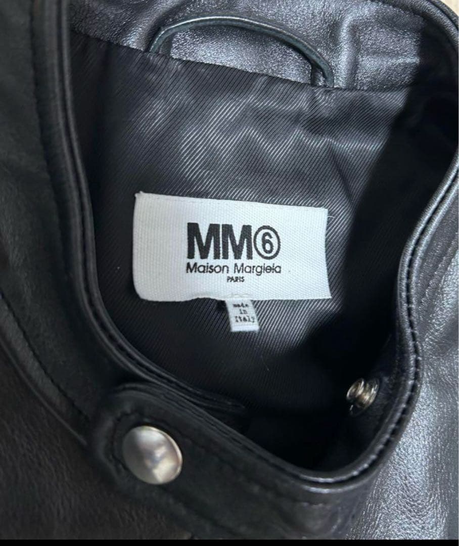 MM6 Maison Margiela レザージャケット 八の字 ライダース