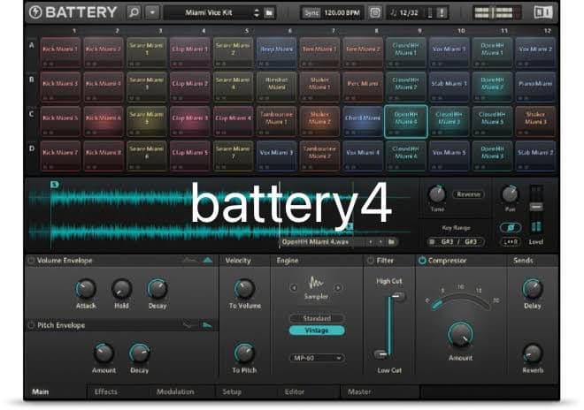 Battery 4 Miami Vice Kit プラグイン