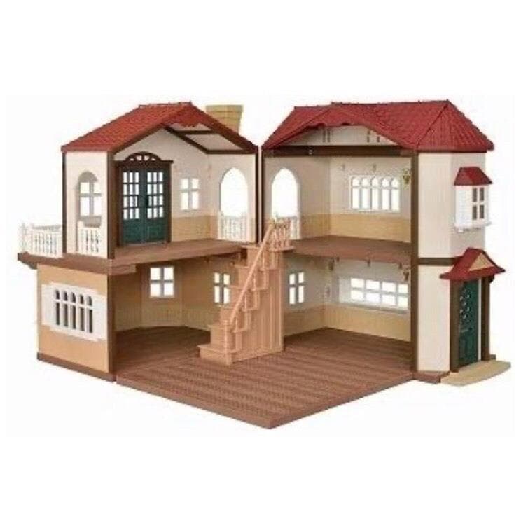 【シルバニアファミリー】赤い屋根の大きなお家　クラシックカラーフルセット