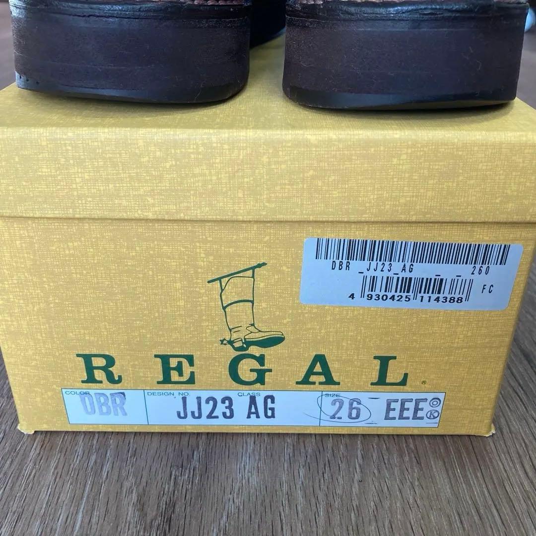 ヒロポン　リーガルウォーカー プレーントゥ ダークブラウン