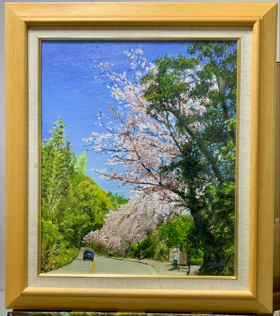 油彩画Ｆ8号 額縁付き