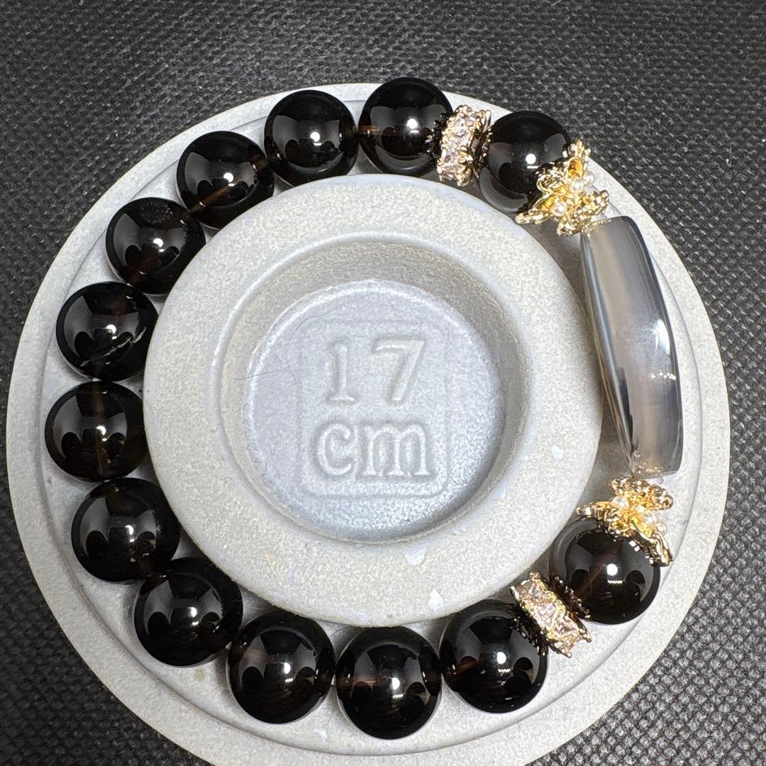 ＊くまこ❤︎様お取置き＊デンドリックアゲート　モリオン　ブレスレット