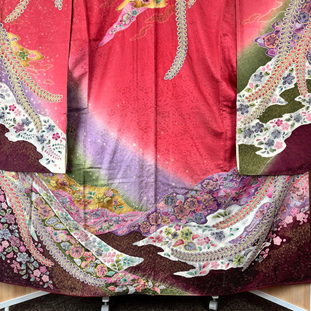 振り袖 辻ヶ花 ピンク 成人式 結婚式 帯セット 振袖 着物