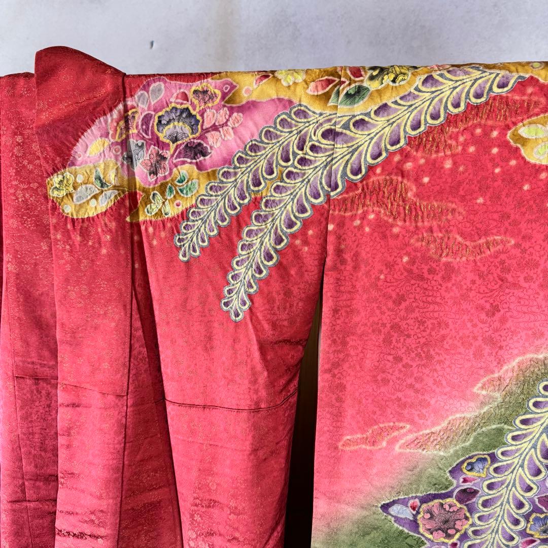 振り袖 辻ヶ花 ピンク 成人式 結婚式 帯セット 振袖 着物