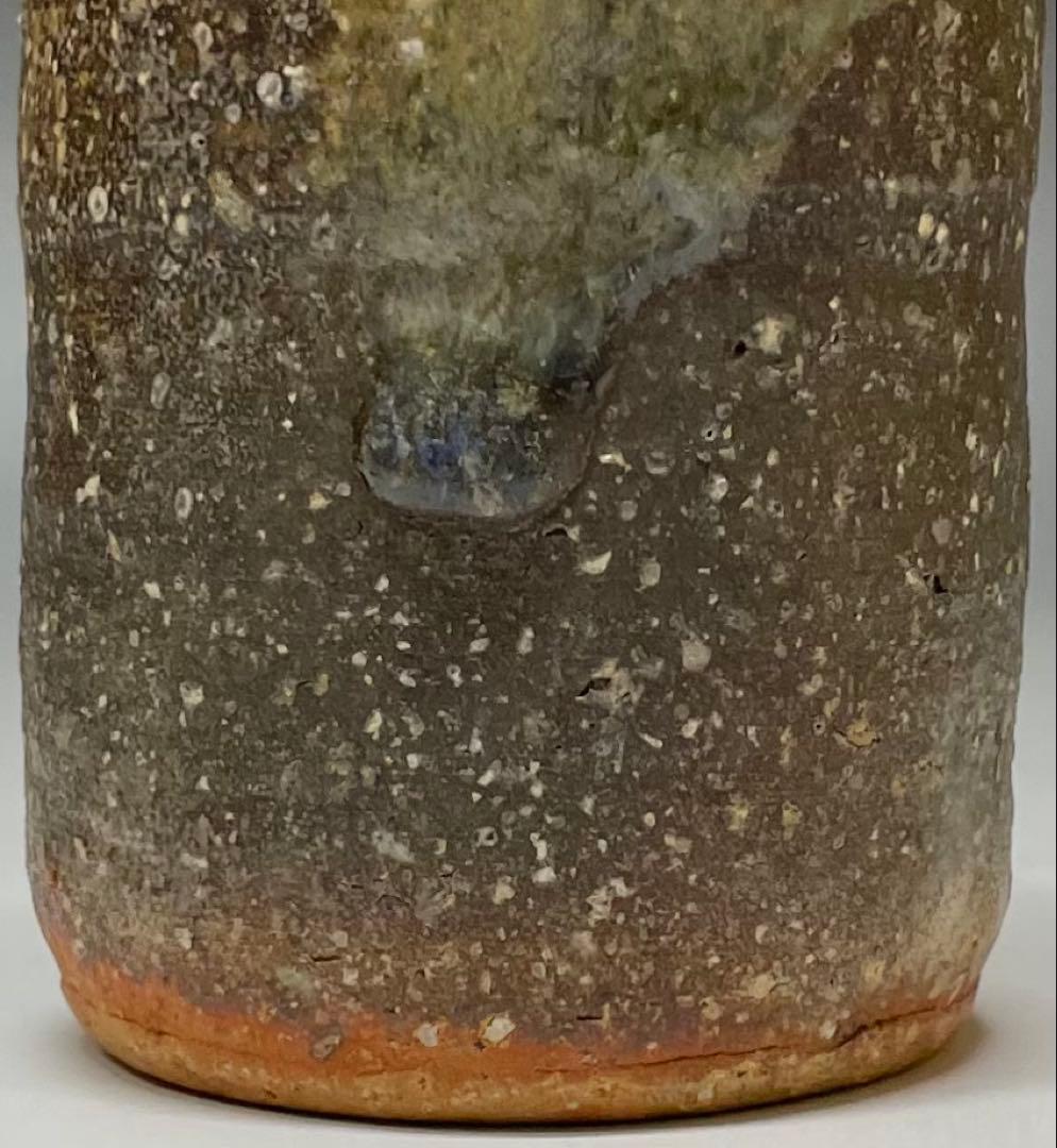 西尾陶山　信楽茶入　仕覆　朝倉間道　四方桟共箱　w443