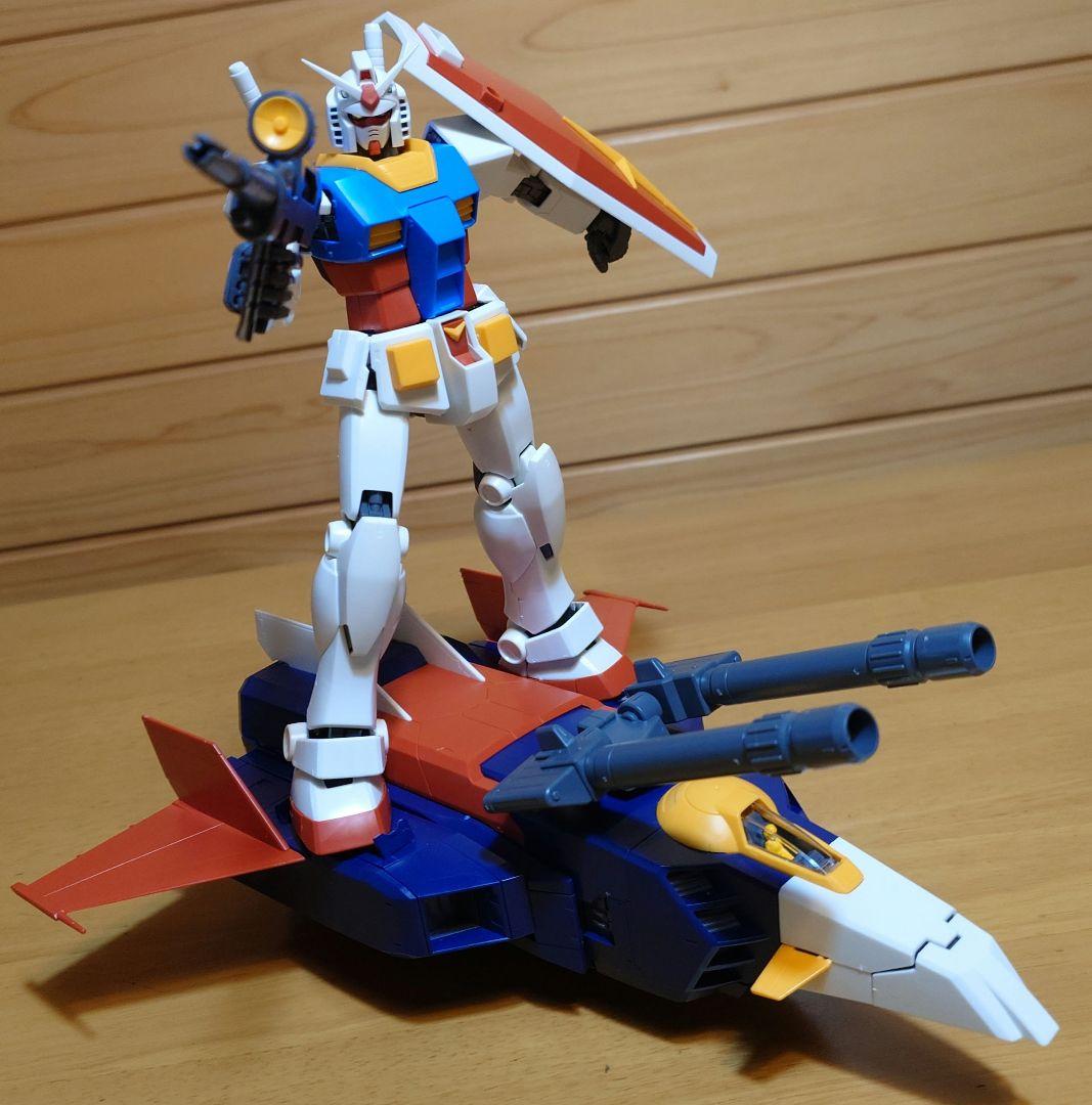 バンダイ①MG1/100ガンダムVer.2.0＆② MG Gファイター中古セット