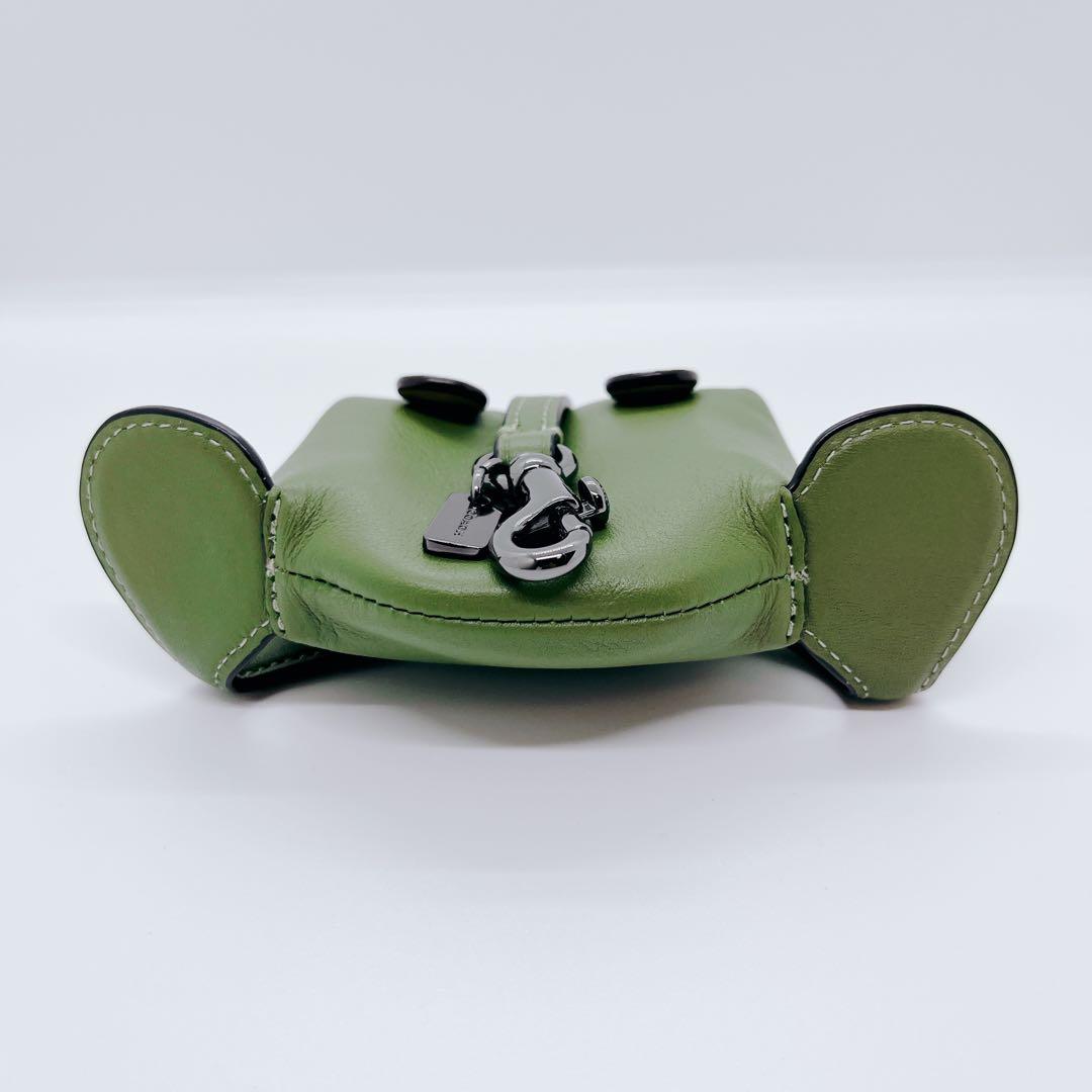 【希少】COACH カエル型ケース グリーン レザー アニマル 箱付き