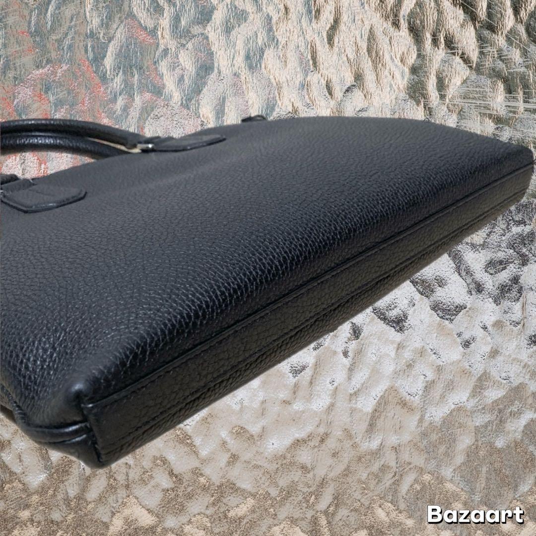 美品 BALLY バリー ビジネスレザーバッグ ブリーフケース レザーバッグ 黒
