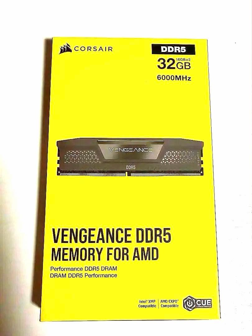 新品未使用 CORSAIR VENGEANCE DDR5 6000 32GB