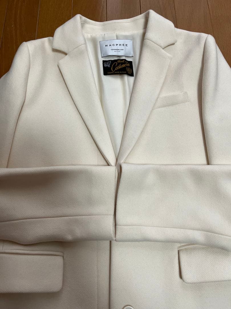 【美品】MACPHEE トゥモローランド ロングコート ホワイト