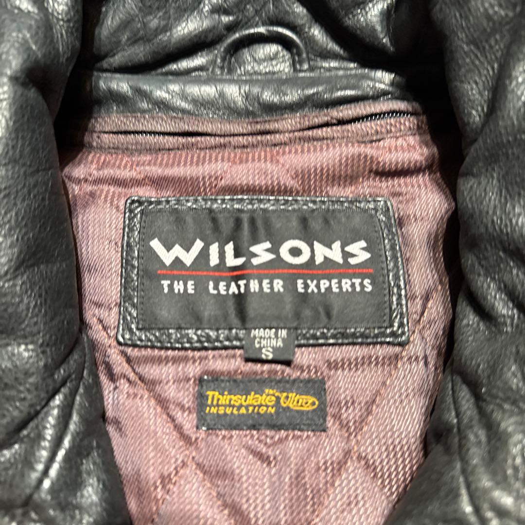 Willsons ウィルソンズ　レザージャケット　ライダース　本革　黒　S