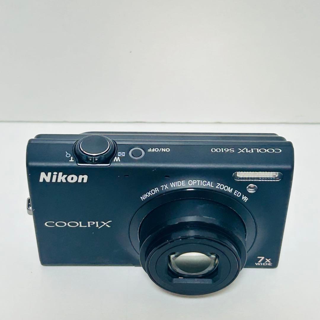 【美品】Nikon COOLPIX S6100 コンデジ ブラック 付属品完備