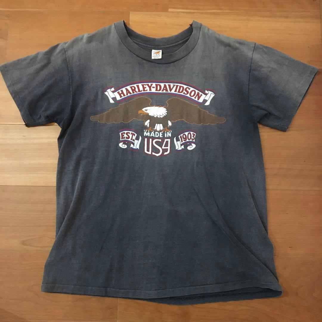 70s Harley-Davidson ヴィンテージ　Tシャツ　USA 黒