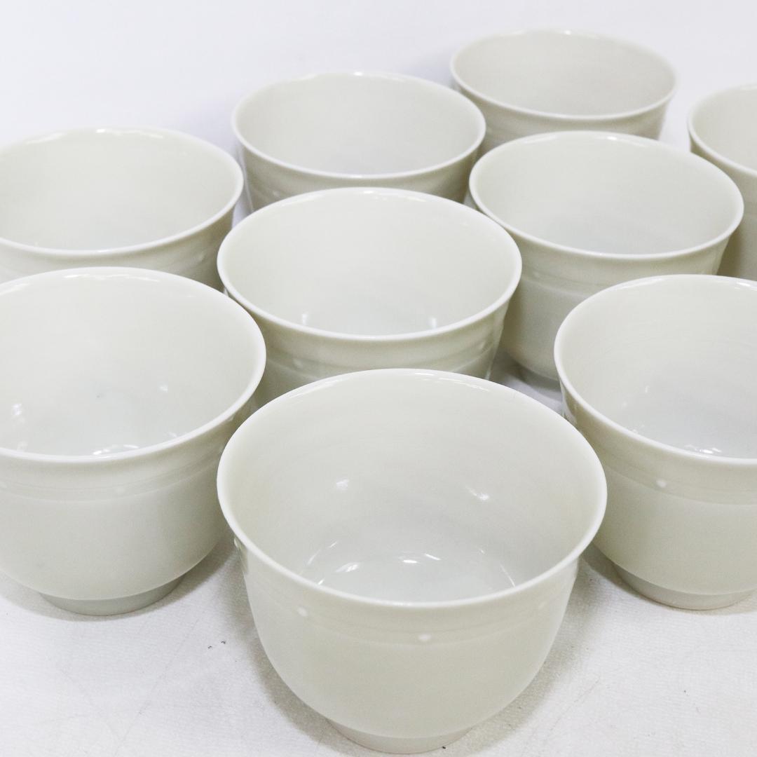 加藤泰一 牙白 茶碗 10客 清水焼 京焼