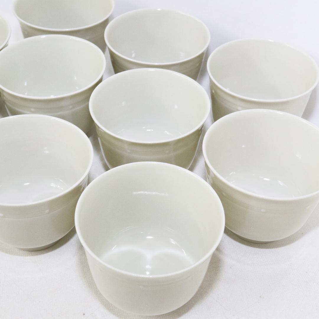 加藤泰一 牙白 茶碗 10客 清水焼 京焼