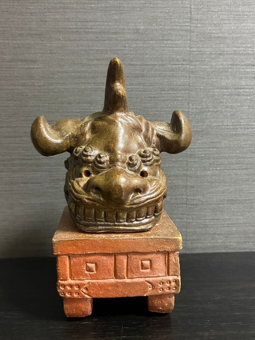 唐津くんち 青獅子 唐津焼 中野窯 香炉
